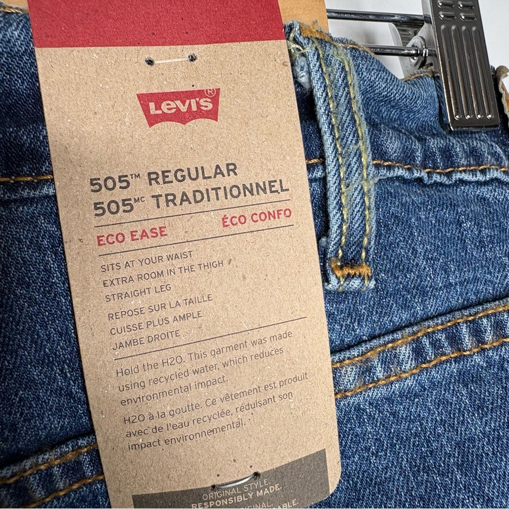 NWT Levis 505 Big & Tall 48/32 Stretch - Picture 6 of 14